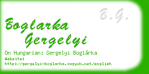 boglarka gergelyi business card